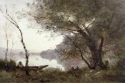 THe boatman of mortefontaine  Jean Baptiste Camille  Corot